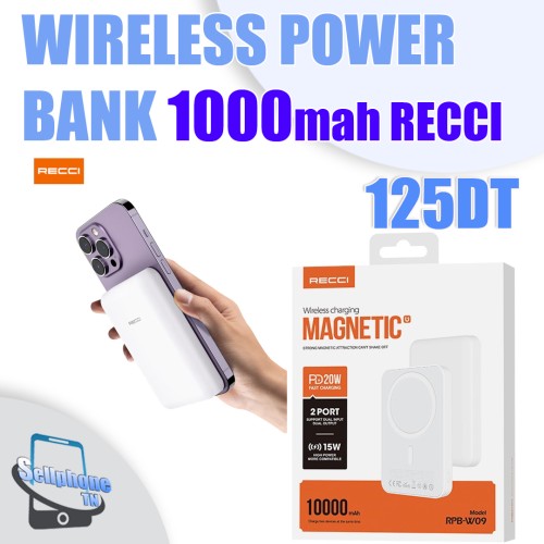 WIRELESS POWER  BANK 1000mah RECCI