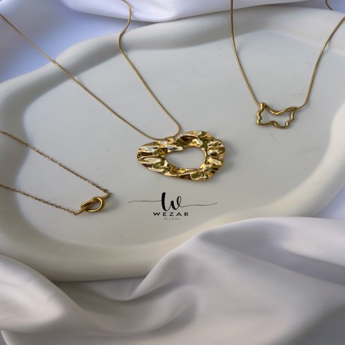 Collier Cœur Doré en Acier Inoxydable
